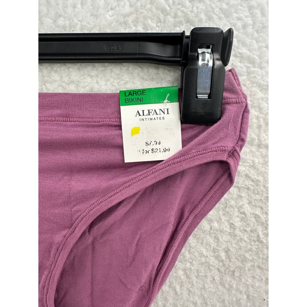 Alfani Women's Ultra Soft Bikini Grape Vine, Large - Picture 3 of 7